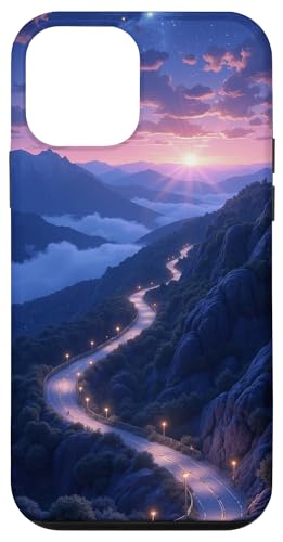 Winding Mountain Road Sonnenuntergang unter Sternenhimmel Hülle für iPhone 12 mini Winding Mountain Road Sonnenuntergang unter Sternenhimmel Hülle für iPhone 12 mini von Fade Aura