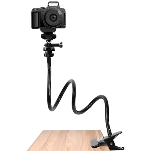 Faderr Webcam-Ständer, verbesserter flexibler Schwanenhals-Webcam-Arm, Kameraklemme Schwanenhals-Ständer, für Logitech Webcam C920s, C930e, C930, C920, C922x, C922, Brio 4K, C925e, C615 (schwarz) von Faderr