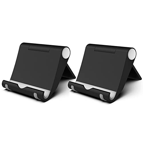 FadyDail Handy Ständer Faltbar 2 Stück, Verstellbarer Handy Halterung Tisch Kompatibel mit iPhone 16/15/14/13/12/11 Pro Max SE Xs, Samsung/Huawei/Tablet und Anderen Smartphones (4-9,7 Zoll) von FadyDail