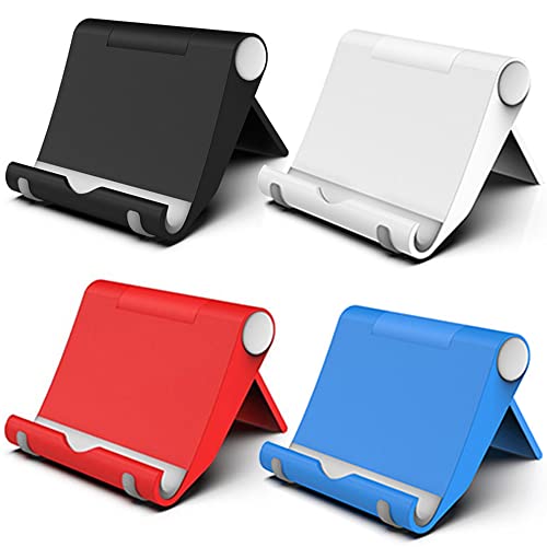 FadyDail Handy Ständer Faltbar 4 Stück, Verstellbarer Handy Halterung Tisch Kompatibel mit iPhone 16/15/14/13/12/11 Pro Max SE Xs, Samsung/Huawei/Tablet und Anderen Smartphones (4 Farben) von FadyDail