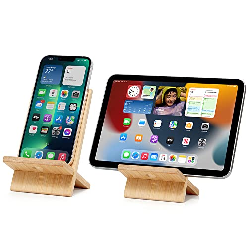 FadyDail Handyständer aus Bambus mit Ladeloch, abnehmbare Holz-Handyhalterung für Schreibtisch Tablet-Ständer aus Holz für iPhone, iPad, Samsung und alle Smartphones FadyDail Handyständer aus Bambus mit Ladeloch, abnehmbare Holz-Handyhalterung für Schreibtisch Tablet-Ständer aus Holz für iPhone, iPad, Samsung und alle Smartphones von FadyDail