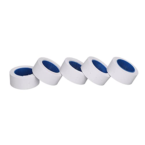 15000 PCS Single Row Price Gun -Tag 21x12mm, Gute Viskosität, Glatte Papierleistung, Schnelltintrocknen 3 Röhrchen mit Jeweils 10 Rollen für M5500, MX5500, AK813, HG979 (WHITE) von Fafeicy