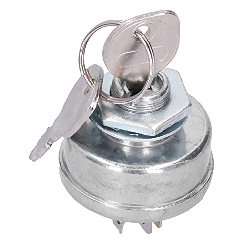 24 -V -Rasenmäher -Zündstarterschalter mit Tasten, Geeignet für 365402 STD365402 3621R 4406R, Kupfermotor, 3 Positionsgetriebe, Einfache Installation und Disassemble von Fafeicy
