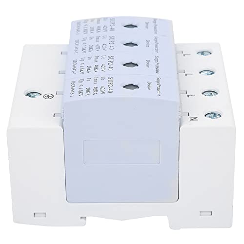 40 -ka -Überspannungsschutzvorrichtung, 4p 420 V DC Thunder -Einreichung mit Photovoltaik -Überspannungsschutz, Antithunder -Gerät, Workshop, Überwachungsboxen Im Freien und Mehr von Fafeicy