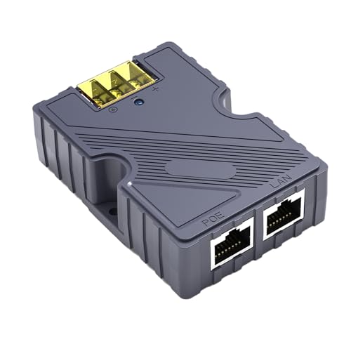 48 Bis 57 V 3 A PoE-Injektor Wandelt GigE Passive ABS ESD-Schutz 150 W mit LAN für Starlink Internet Kit Satellite um von Fafeicy