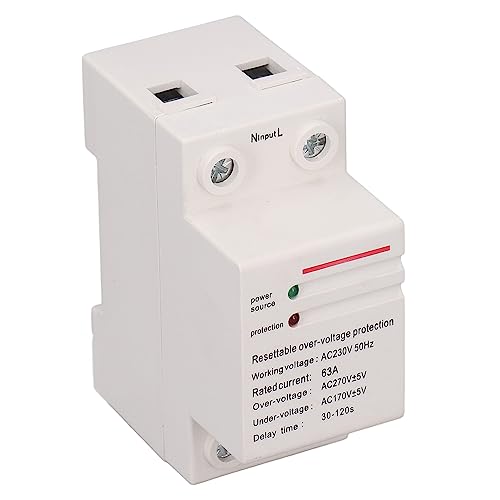Automatischer Spannungsschutz, über Over Unter Spannung AC230V 63A Verzögerung 30-120s Kompaktstruktur, Überspannungsschutzschutz von Fafeicy