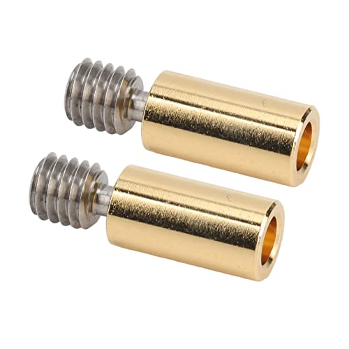 BI -Metall -Hitzebreak Effiziente Wärmeleitsempflegerohr für 3D Drucker PT100 V6 Heizblock für Prusa I3 Mk3, Ti Legierung, 2PCS von Fafeicy