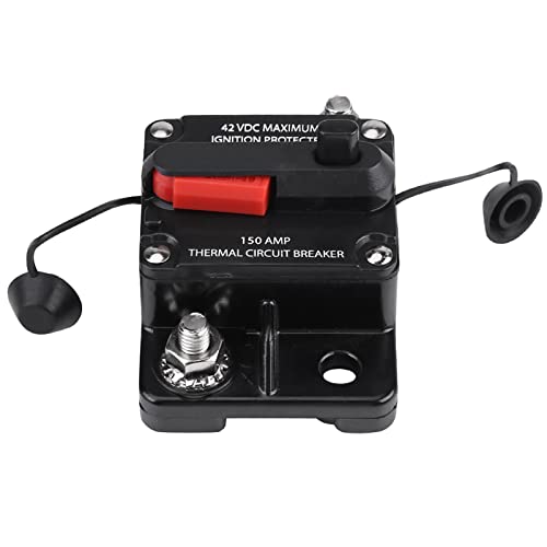 DC12V-42V 50A-250A Elektronischer Modus Auto-Stereo-Audio-Inline-Leistungsschalter Manueller Reset, der anstelle eines Inline-Sicherungshalters verwendet wird(150A) von Fafeicy