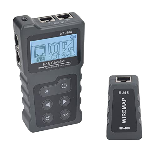 Ethernet Tester Automatic Network POE Tester, Strom über Ethernet -Tester -Netzwerk -Kabel -Tester -POE -Checker -Test -Tool für Cat5- und Cat6 -Kabellinien Abgeschirmt von Fafeicy
