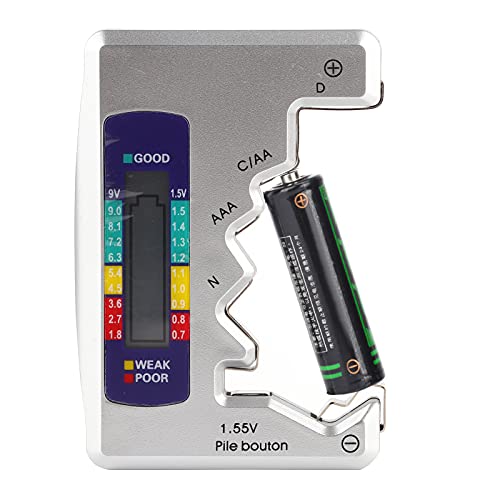 Fafecy -Batteriekapazitätstester, Digitaler Analysator für AA AAA 9V Wiederaufladbare Batterien, Multisllot -Erkennung mit LED -Indikator, Kompakt 3,5x2,4in - Essentielles Fafecy -Batteriekapazitätstester, Digitaler Analysator für AA AAA 9V Wiederaufladbare Batterien, Multisllot -Erkennung mit LED -Indikator, Kompakt 3,5x2,4in - Essentielles von Fafeicy