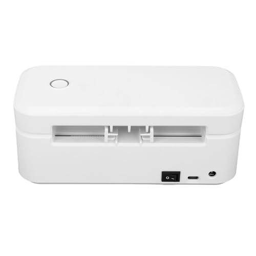 Fafeicy 200DPI Thermal Shipping Label Drucker, Unterstützung von USB für PC -Telefon -Tablet, Paketschilddrucker für Einkaufszentren für Heimbüroeinkaufszentren (EU-Stecker) von Fafeicy
