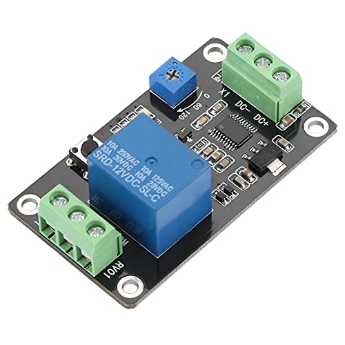 Fafeicy DC12V 555 Zeitverzögerung Relaismodul, 0,1S bis 120S Selbsthemmende Verzögerung Ein Aus Zeitschalter, Super 555 Timer DC, Mit Anti-Reverse-Funktion des Netzteils (DC12V) von Fafeicy