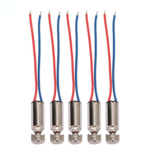 Fafeicy 5 Stück Kernloser Motor, DC-Vibrationsmotor Mikro-Handy-Miniaturkernloser Vibrationsmotor 3 V 11,2 X 3,2 Mm, Dedizierter Motor, Lüftermotoren von Fafeicy