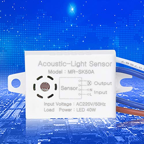 Fafeicy LED-Schall- und Lichtsteuerungsschalter Hoher Empfindlichkeit für Lampe, 5pcs Energiesparender Sensor, Anwendbar für Korridor/Waschraum/Treppe, weiß Fafeicy LED-Schall- und Lichtsteuerungsschalter Hoher Empfindlichkeit für Lampe, 5pcs Energiesparender Sensor, Anwendbar für Korridor/Waschraum/Treppe, weiß von Fafeicy