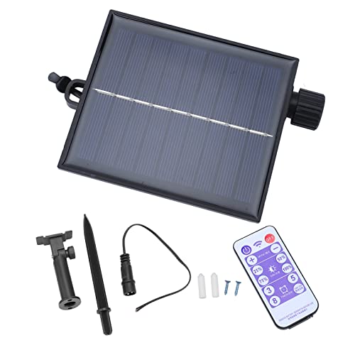 Fafeicy Solar String Light Control Box, 4,5V 1,2W Polysilizium Automatisch Wasserdicht, 8 Blinkmodi, Einstellbare Helligkeit, Solar-Lichterkette, Platine, Ersatz-Solarpanel (Ausgangsflachdruck 3V) von Fafeicy