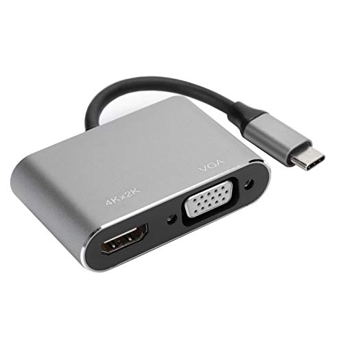 Fafeicy Typ-C zu Typ-C Hub SD-Kartenleser Verbindenadapter USB-Zubehör -Hub für Office Work Study Home (Grey) von Fafeicy