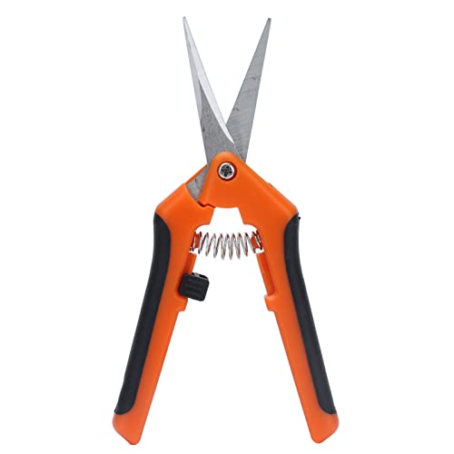 Gartenschere, 6,5 -Zoll -Federlast Verringern Müdigkeit, Bequeme Griff Sichere Gartenschere, um Scheren zu Beschneiden (ORANGE) von Fafeicy