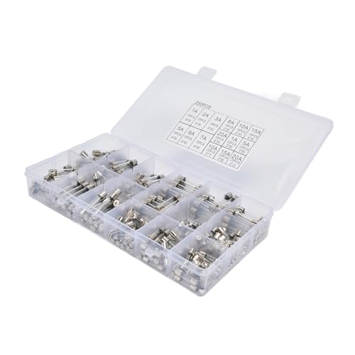 Glassicherung, 250 V Sicher 5x20mm + 6x30 Mm Schnellblasrohr für Auto Glassicherung, 250 V Sicher 5x20mm + 6x30 Mm Schnellblasrohr für Auto von Fafeicy