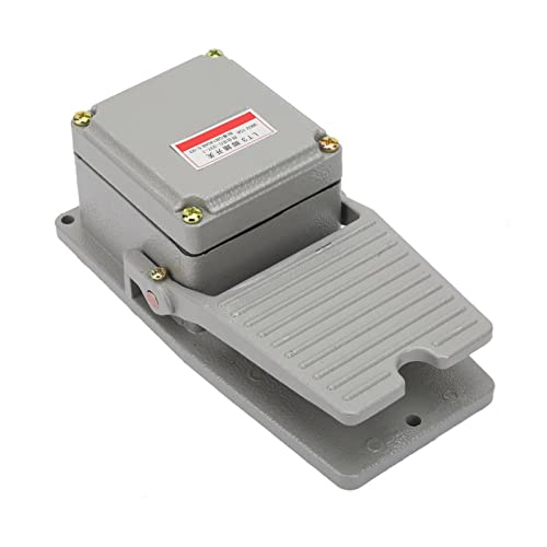 LT3 AC380V 220V Fußschalter Rutschfeste Aluminiumschale Momentanpedal Silber Kontakte für Schweißgerät Drehmaschine, Schwarz LT3 AC380V 220V Fußschalter Rutschfeste Aluminiumschale Momentanpedal Silber Kontakte für Schweißgerät Drehmaschine, Schwarz von Fafeicy