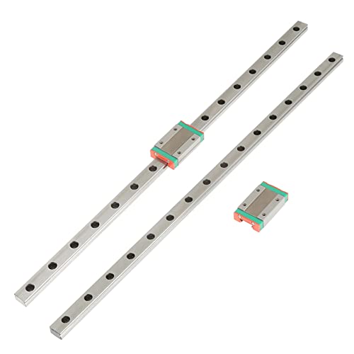 Linearführungsschiene, 2 Stück Miniatur-Linearführungsschienen LML12H mit MGN12H-Gleitblöcken für DIY-3D-Drucker und CNC-Maschine, Gleitschienen von Fafeicy