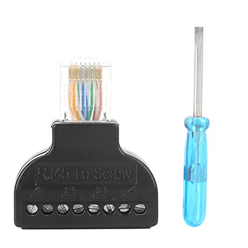 RJ45-Stecker, 8-poliger AV-Schraubklemmenadapter, CCTV-Kamera-Geräteanschluss RJ45-Stecker, 8-poliger AV-Schraubklemmenadapter, CCTV-Kamera-Geräteanschluss von Fafeicy
