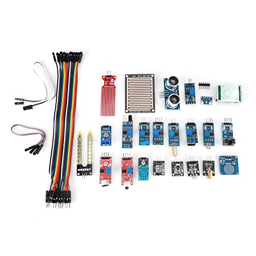 Sensormodul-Kit für Raspberry Pi, 22-in-1-Anfänger-Lernkomponente Elektronische Komponente, Kompatibel für Raspberry Pi und STM32 von Fafeicy