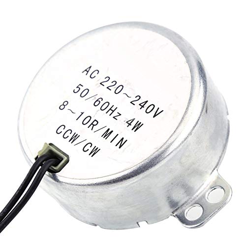 Synchronmotor 1 Stück 220-240 V AC Synchronmotor Getriebemotor 4 W CW/CCW für Heizung Kunsthandwerk Lampen Beleuchtung(8-10RPM) von Fafeicy