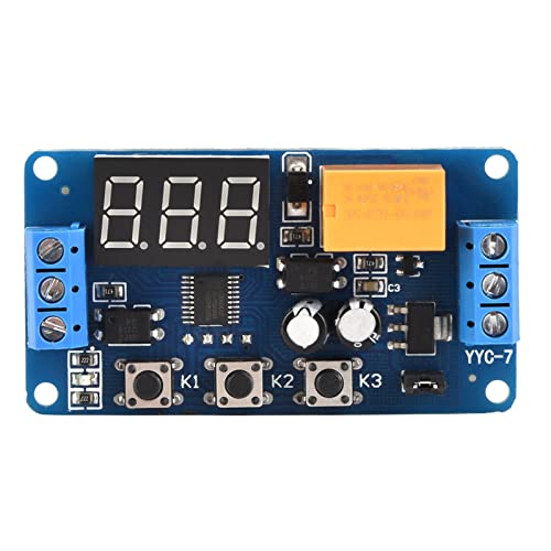 Timer-Modul, Timer-Relais-Modul, Einstellbares Zyklus-Timer-Steuerrelais Zeitverzögerungs-Schaltmodul-Schaltung Dual-MOS-Röhren-Steuerplatine 3 V, Steuerung von Fafeicy