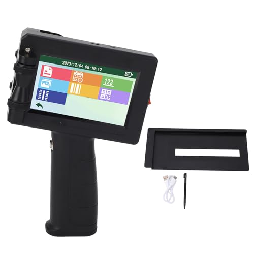Fafeicy Tragbare Tintenstrahldruckerpistole mit 4,3-Zoll-LED-Touchscreen, Tintenstrahl-Etikettendrucker, Produktionsdatum, Uhrzeit, Chargennummer Fafeicy Tragbare Tintenstrahldruckerpistole mit 4,3-Zoll-LED-Touchscreen, Tintenstrahl-Etikettendrucker, Produktionsdatum, Uhrzeit, Chargennummer von Fafeicy