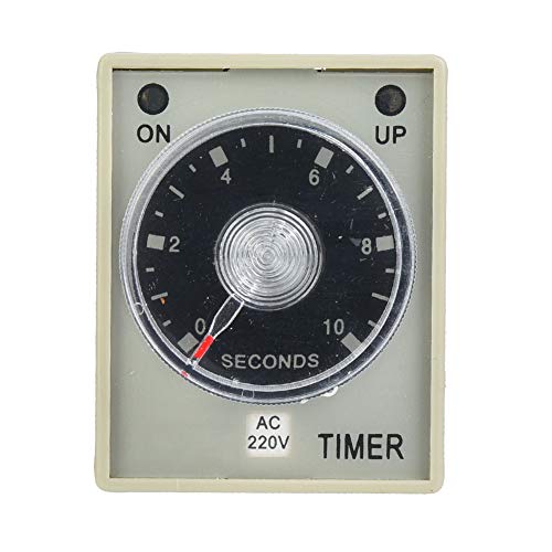 Zeitrelais, 10s 8 Pins -Timer mit Großem Transparentem, DIN -Schieneninstallationsmethode Industrial Automation System, Automatisierungssystem für die Industrie (AC220V) von Fafeicy