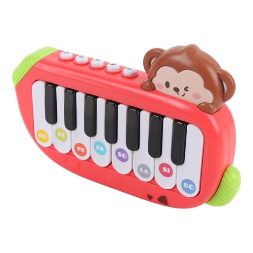 Elektronisches Klavierspielzeug, Tragbare Multifunktionale Musik Keyboard Bildungsmusikinstrument für (Rot) von Fafeims