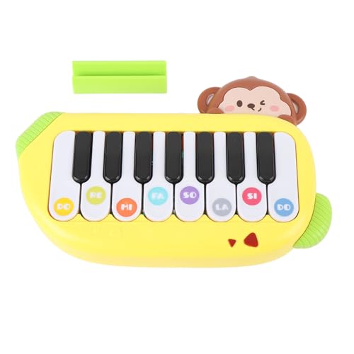 Elektronisches Klavierspielzeug, Tragbare Multifunktionale Musik Keyboard Bildungsmusikinstrument für (YELLOW) von Fafeims