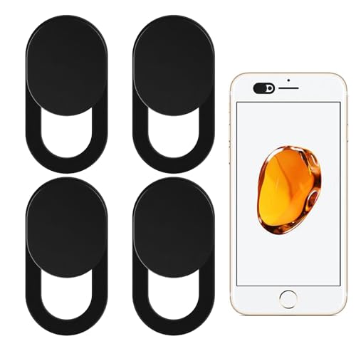 4 Stück Webcam Abdeckung, 18 * 9mm Oval Slider Camera Cover, 0.7mm-Thin Ultra-Dünn Metall Web Kameraabdeckung Zubehör, Handy Frontkamera Abdeckung für Laptop, Smartphones, Tablets, Handyzubehör 4 Stück Webcam Abdeckung, 18 * 9mm Oval Slider Camera Cover, 0.7mm-Thin Ultra-Dünn Metall Web Kameraabdeckung Zubehör, Handy Frontkamera Abdeckung für Laptop, Smartphones, Tablets, Handyzubehör von Fagent
