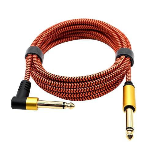 Fahoujs Premium 6 35 Mm Gitarreninstrumentkabel Ofcors Goldplattenanschlüsse Braide Bassverstärker Kabeldraht Fahoujs Premium 6 35 Mm Gitarreninstrumentkabel Ofcors Goldplattenanschlüsse Braide Bassverstärker Kabeldraht von Fahoujs