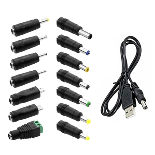 Fahoujs USB Zu DC5V Ladekabel Mit 14adapter Für Kameras Kleine Lüfter Und Mehr Mehrfachgeräte Stromadapter von Fahoujs