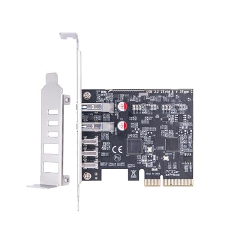 PCIE USB3.2 Gen 2 5port Expansion Card PCIe Mit USB Und Typ C 5port Für Die Fast Datenübertragungs Crade von Fahoujs