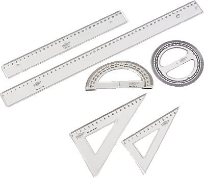 Faibo 822507 - Winkelmaß durchsichtig 25cm von Faibo
