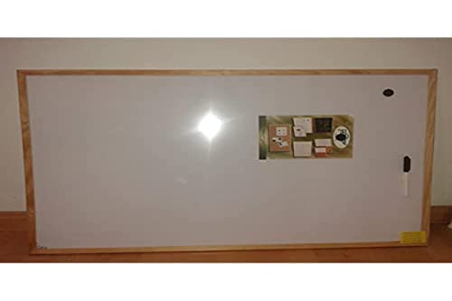 Faibo 844849 - Magnetische Whiteboard-Tafel 60X90 Holzrahmen von Faibo