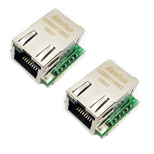 FainWan 2 Stück USR-ES1 W5500 Chip SPI auf LAN Ethernet Konverter TCP/IP Modul kompatibel mit Ar-duino von FainWan