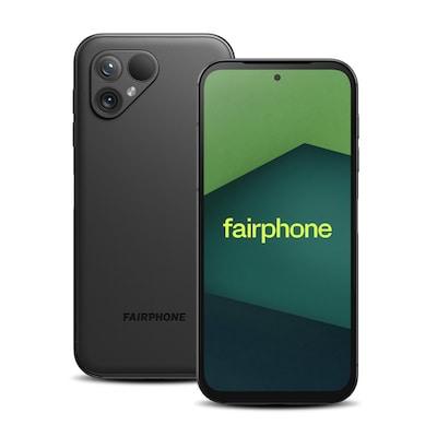 Fairphone 5 Dual-SIM 6GB/128GB matt black Android 14 Smartphone von Fairphone