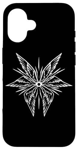 Goth Alt Emo Erzengel Flügel mit Auge Hülle für iPhone 16 von Fairy Grunge Fairycore Clothes for Women and Men