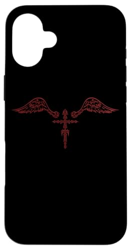 Goth Cross Biblically Accurate Wings Egirl Eboy Y2K Emo Alt Hülle für iPhone 16 Plus von Fairy Grunge Fairycore Clothes for Women and Men