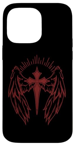 Gothic Kreuz und Flügel Gothic Egirl Eboy Y2K Emo Alt Hülle für iPhone 14 Pro Max von Fairy Grunge Fairycore Clothes for Women and Men