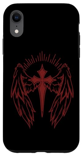 Gothic Kreuz und Flügel Gothic Egirl Eboy Y2K Emo Alt Hülle für iPhone XR von Fairy Grunge Fairycore Clothes for Women and Men