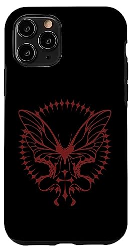 Grunge Fairycore Dark Fairy Y2K Tattoo Style Gothic Schmetterling Hülle für iPhone 11 Pro von Fairy Grunge Fairycore Clothes for Women and Men