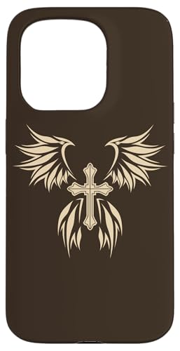 Kreuz und Flügel Alt Egirl Eboy Goth Y2K Emo Hülle für iPhone 15 Pro von Fairy Grunge Fairycore Clothes for Women and Men