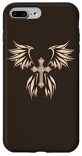 Kreuz und Flügel Alt Egirl Eboy Goth Y2K Emo Hülle für iPhone 7 Plus/8 Plus von Fairy Grunge Fairycore Clothes for Women and Men