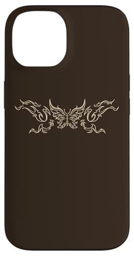 Schmetterling Tattoo Grunge Fairycore Aesthetic Goth Hülle für iPhone 14 von Fairy Grunge Fairycore Clothes for Women and Men