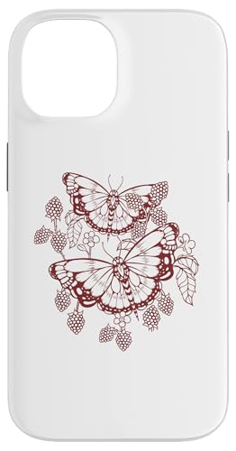 Schmetterlinge Brombeeren Alt Emo Eboy Egirl Goth Cottagecore Hülle für iPhone 14 von Fairy Grunge Fairycore Clothes for Women and Men
