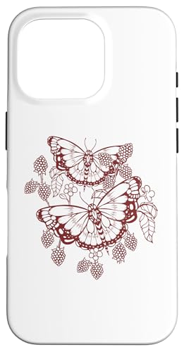 Schmetterlinge Brombeeren Alt Emo Eboy Egirl Goth Cottagecore Hülle für iPhone 16 Pro von Fairy Grunge Fairycore Clothes for Women and Men